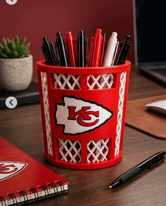 Kansas City Chiefs 3D-Printed Pen & Pencil Holder!