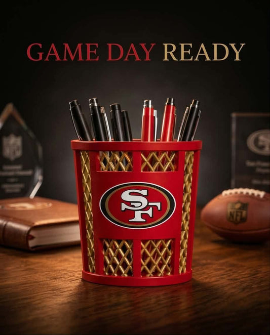 San Francisco 49ers 3D-Printed Pen & Pencil Holder