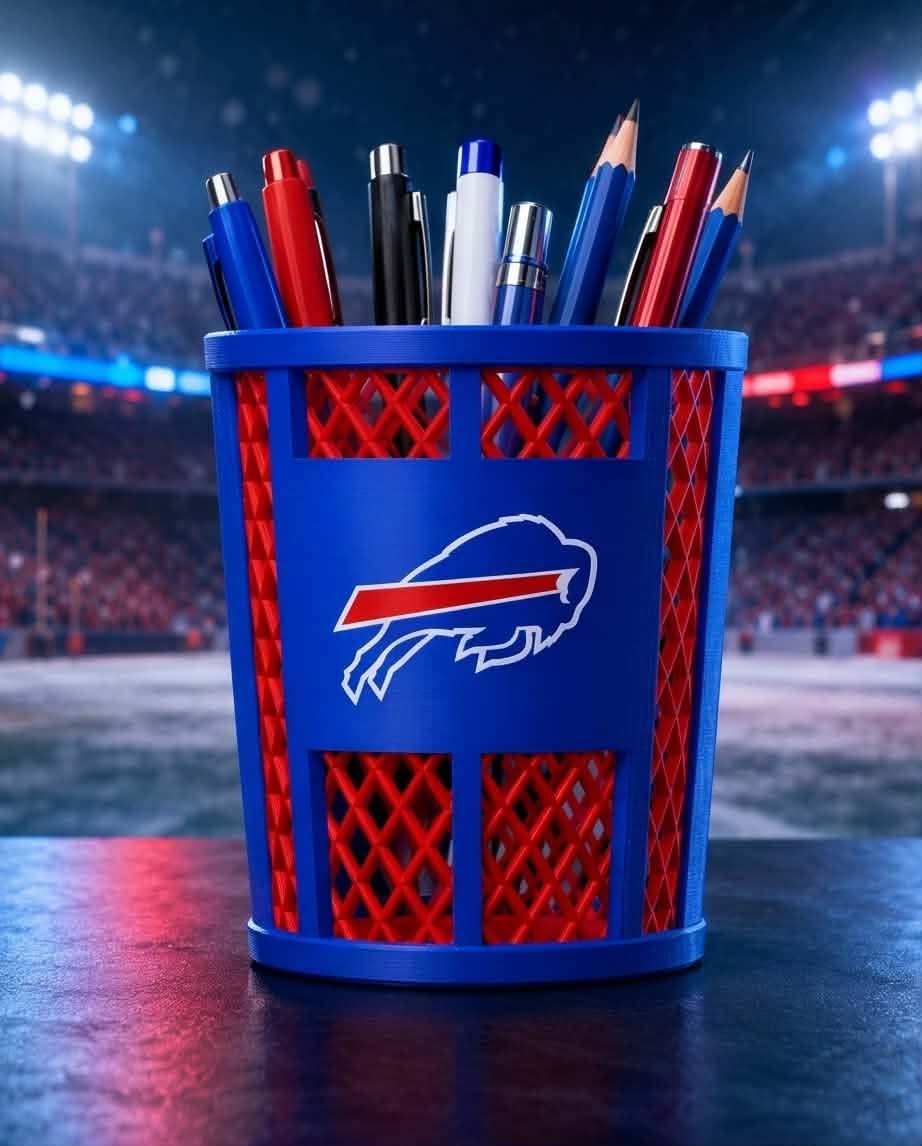 Buffalo Bills 3D-Printed Pen & Pencil Holder