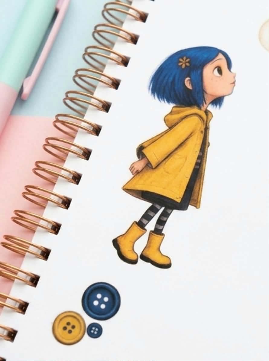 Coraline Custom Spiral Notebook & Journal