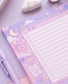 Dreamy Purple Celestial Planner Memo Pad