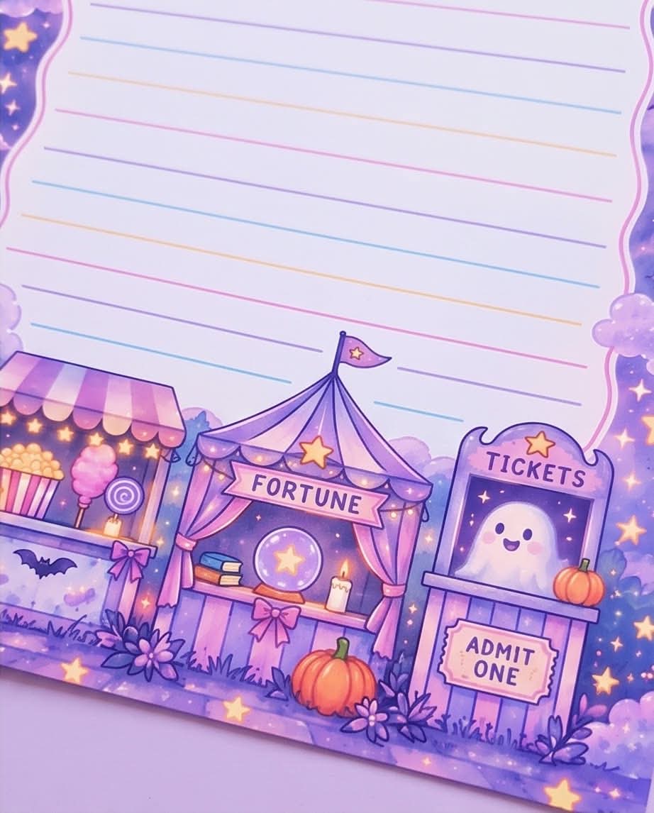 Magical Midnight Carnival Memo Pad