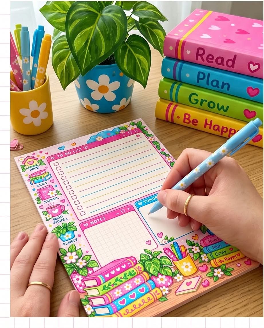 Botanical Daily To-Do List Memo Pad