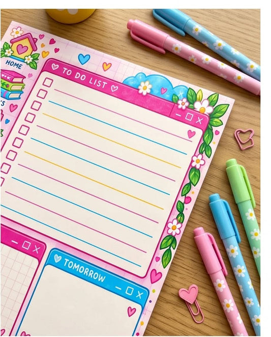 Botanical Daily To-Do List Memo Pad