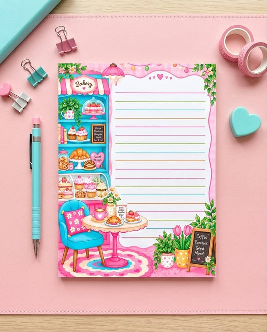 Pastel Bakery-Inspired Memo Pad