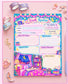 Cute Book Review Notepad
