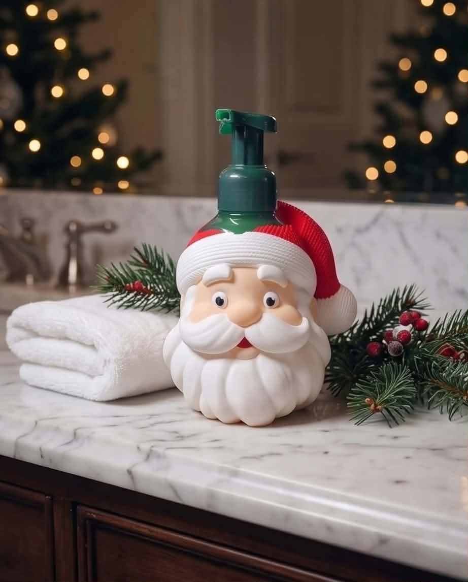 Santa Liquid Hand Soap Sleeve Holder