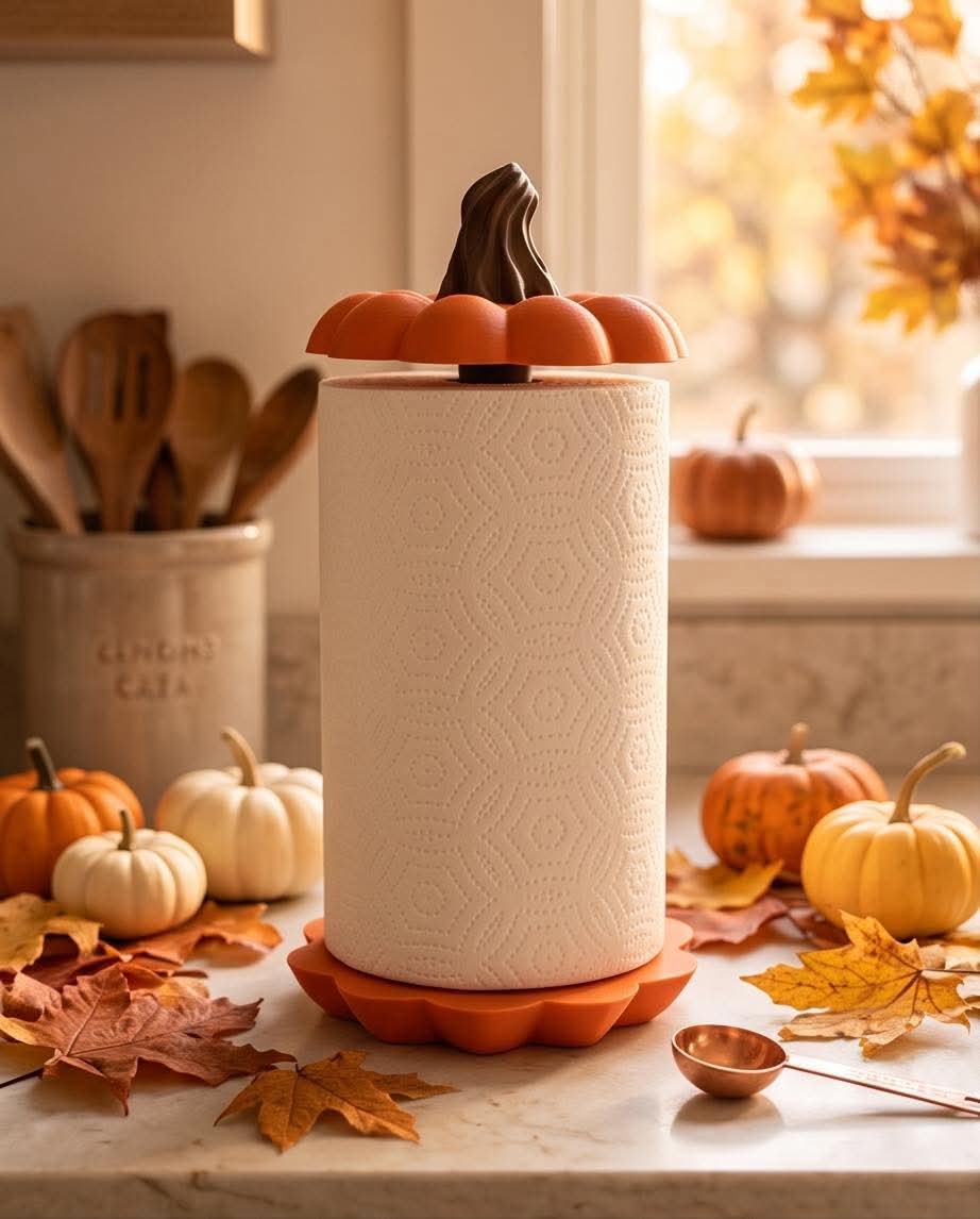 Pumpkin Paper Towel Holder