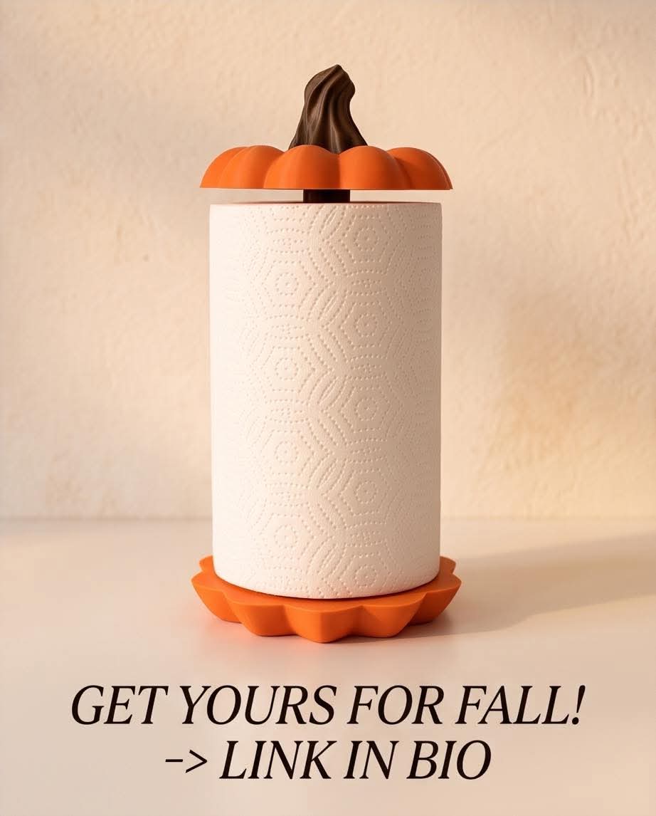 Pumpkin Paper Towel Holder