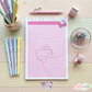 Kawaii Hello Kitty Notepad | Half Letter Size