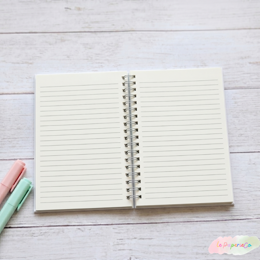 Kawaii Cinnamoroll Notebook Half Letter Size 5.5x8.5 in | Cute Sanrio Journal – Le Paperie Co