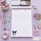 Kawaii Kuromi Notepad | Half Letter Size