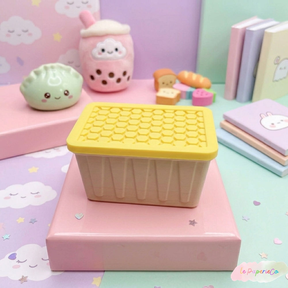 Kawaii Mini Bins | Desk Organizer, Storage Box (3.5 x 2.5 in)