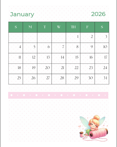 2026 Fairy & Pixie-Inspired Planner – PDF Download | Magical Forest Aesthetic | No Hyperlinks • Printable or Digital Use