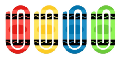 Crayon Colored and Pencil Inspired Jumbo Paper Clips