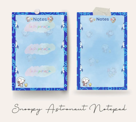 Beagle Astronaut Notepad (50 pages)