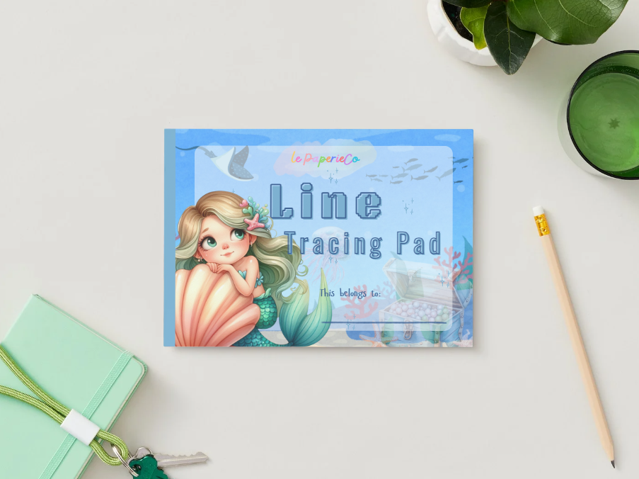 Line Tracing Pad - Mermaid Theme | Digital Download