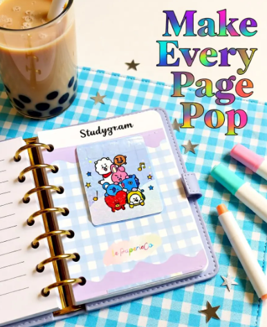 Kawaii BT21 Inspired Magnetic Bookmark