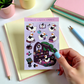 Goth Bookshop Duck Sticker Sheet | Planner, Laptop Decal (4x6 Inch)
