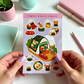 Kawaii Onigiri Sticker Sheet | Kawaii Rice Ball Planner Laptop Decal
