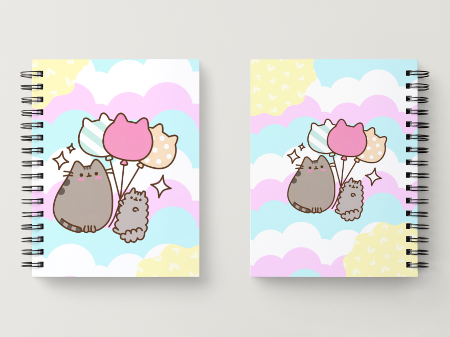 Kawaii Pusheen Balloon Notebook | A5 Notebook