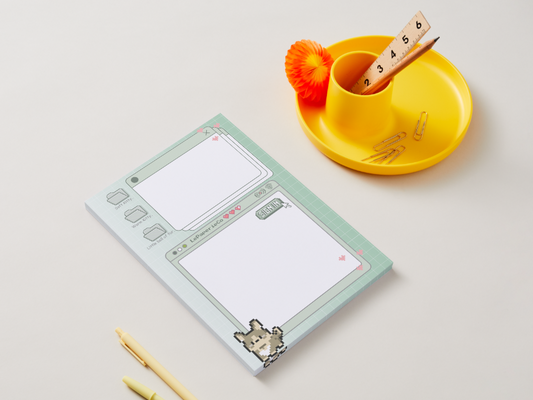 Kawaii Computer Interface Notepad | 50 pages (4x6 in)