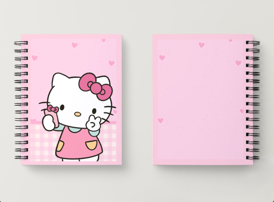 Kawaii Hello Kitty Slefie Notebook – 60 Pages, Cute Stationery, Perfect for Journaling & Gifts