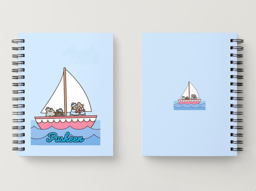 Kawaii Pusheen Sailor Sailboat Notebook | A5 Notebook