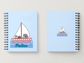 Kawaii Pusheen Sailor Sailboat Notebook | A5 Notebook