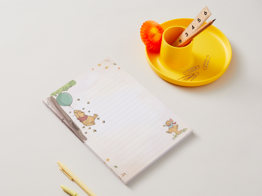 Kawaii Pooh Notepad | Half Letter Size