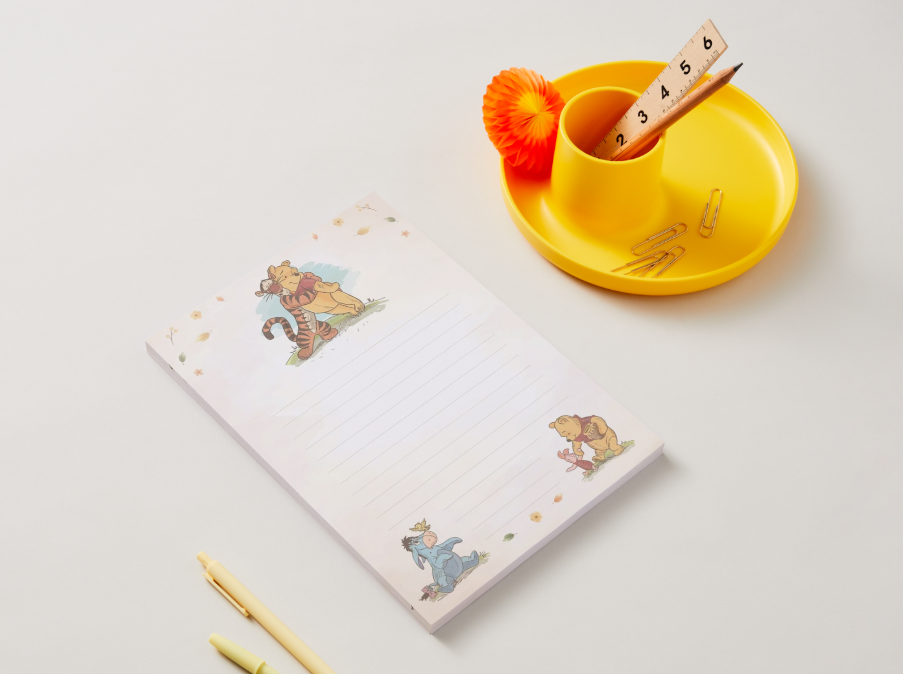 Kawaii Pooh and Friends Notepad | Half Letter Size